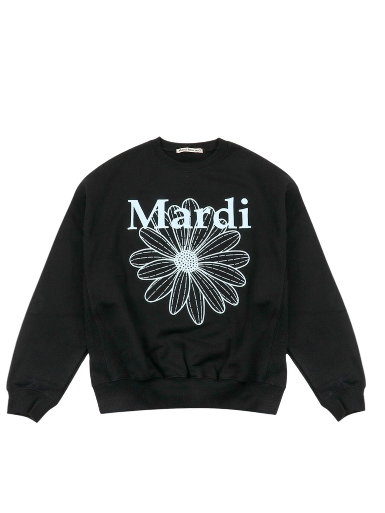 Mardi-Mercredi-Sweatshirt-Flowermardi-Black-Cream