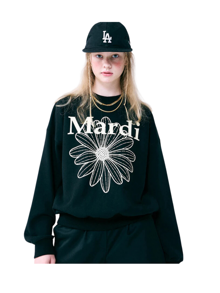 Mardi-Mercredi-Sweatshirt-Flowermardi-Black-Cream