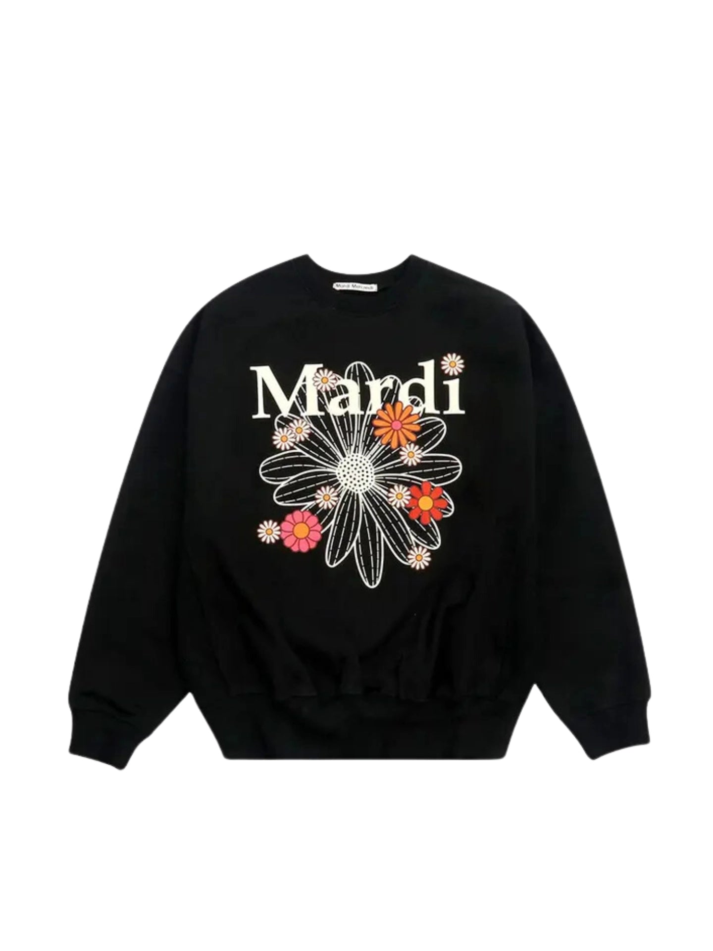 Mardi Mercrediマルディ SWEAT BLACK CREAM Mardi-Mercredi-Sweatshirt-