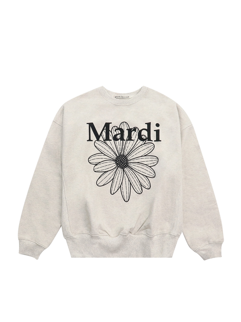 Mardi-Mercredi-Sweatshirt-Flowermardi-Blossom-Oatmeal-Black