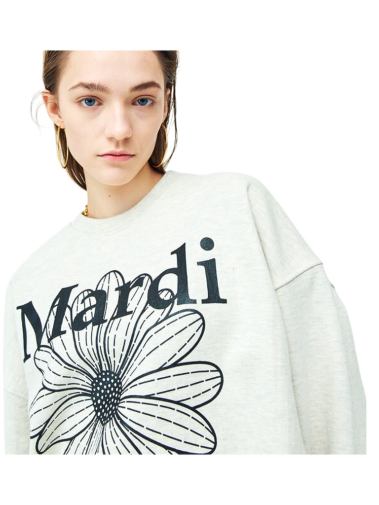 Mardi-Mercredi-Sweatshirt-Flowermardi-Blossom-Oatmeal-Black