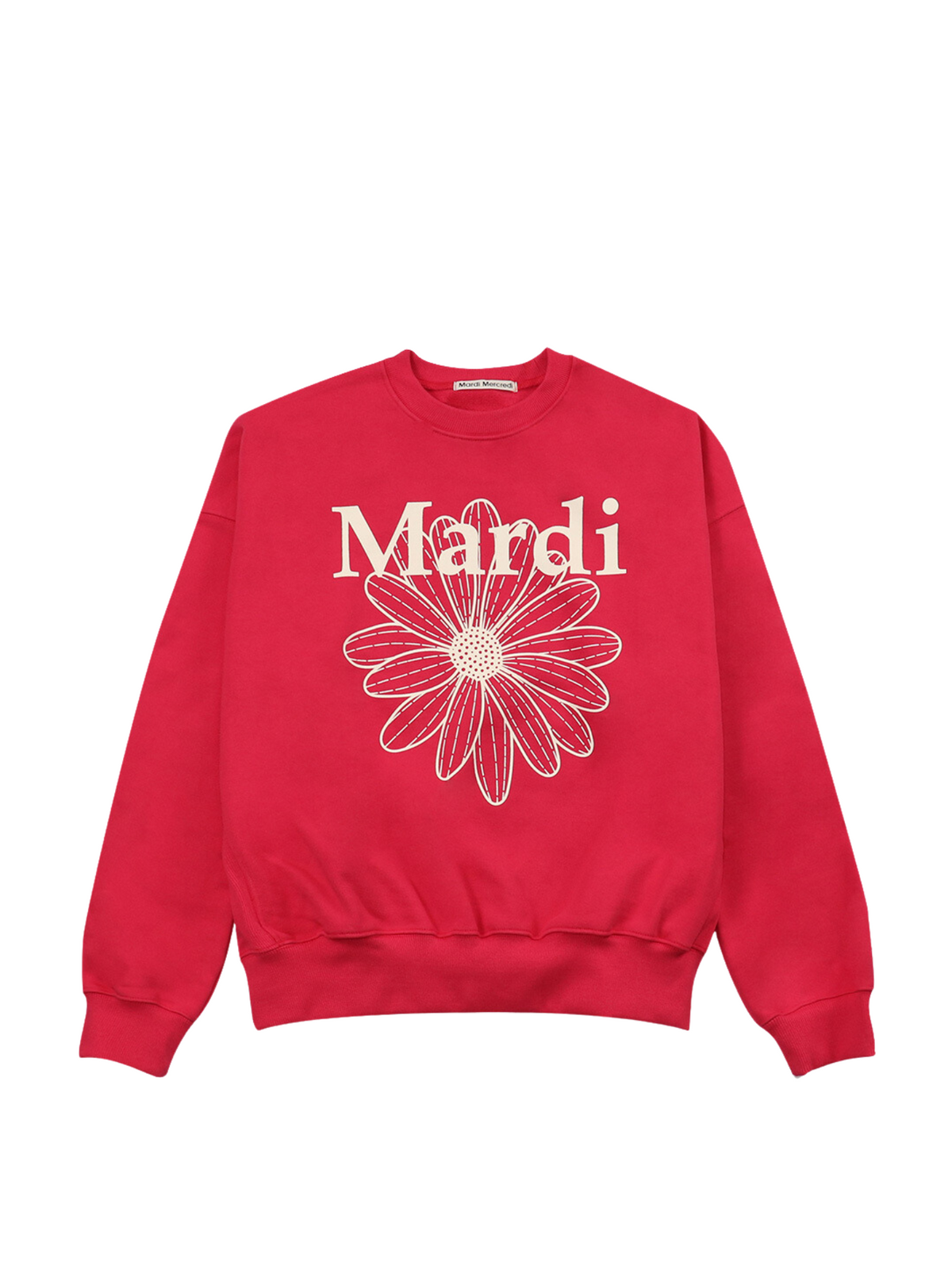 Mardi Mercredi Sweatshirt Flowermardi Blossom Red Ivory – Balilene