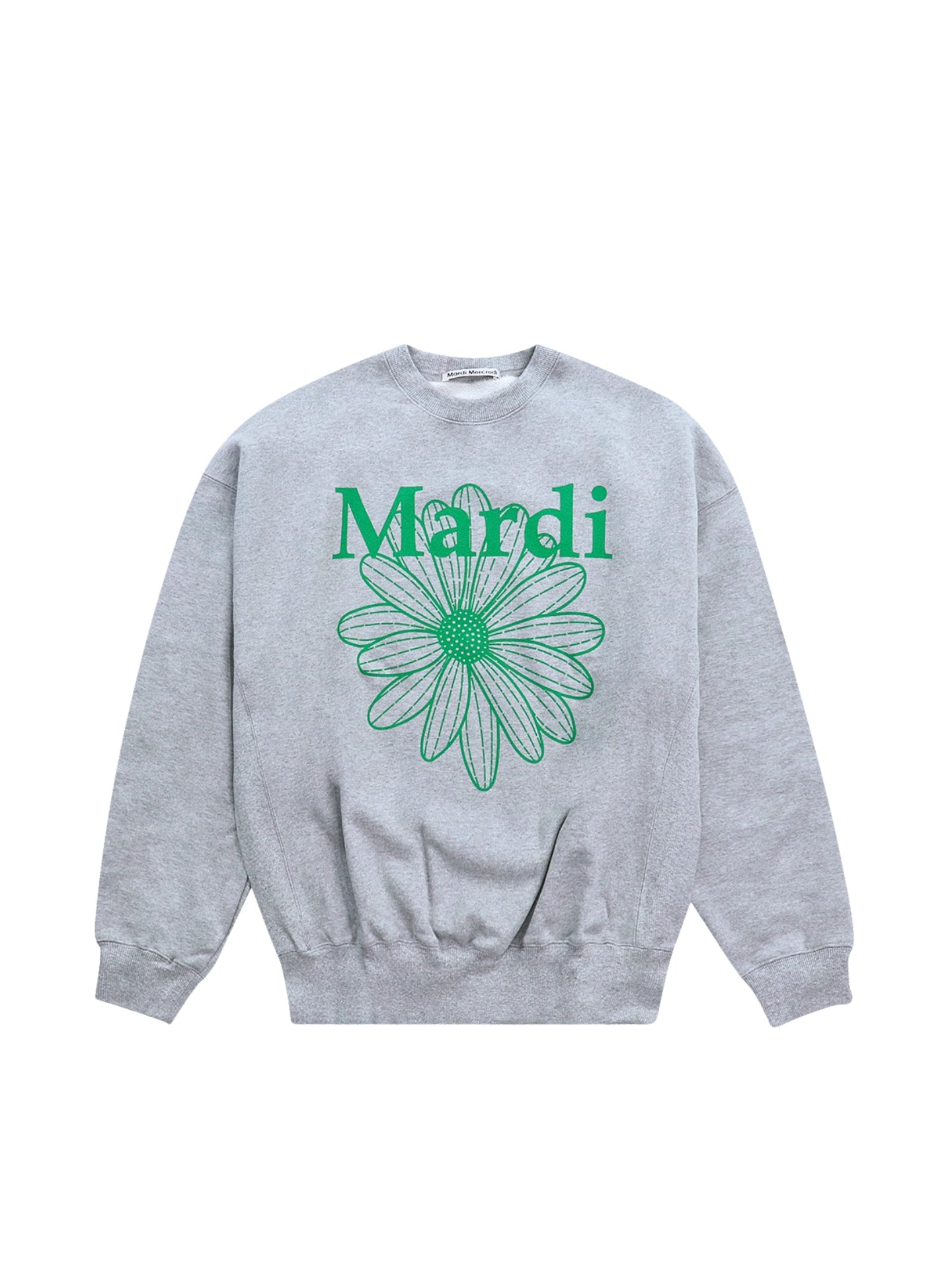 Mardi-Mercredi-Sweatshirt-Flowermardi-Grey-Green