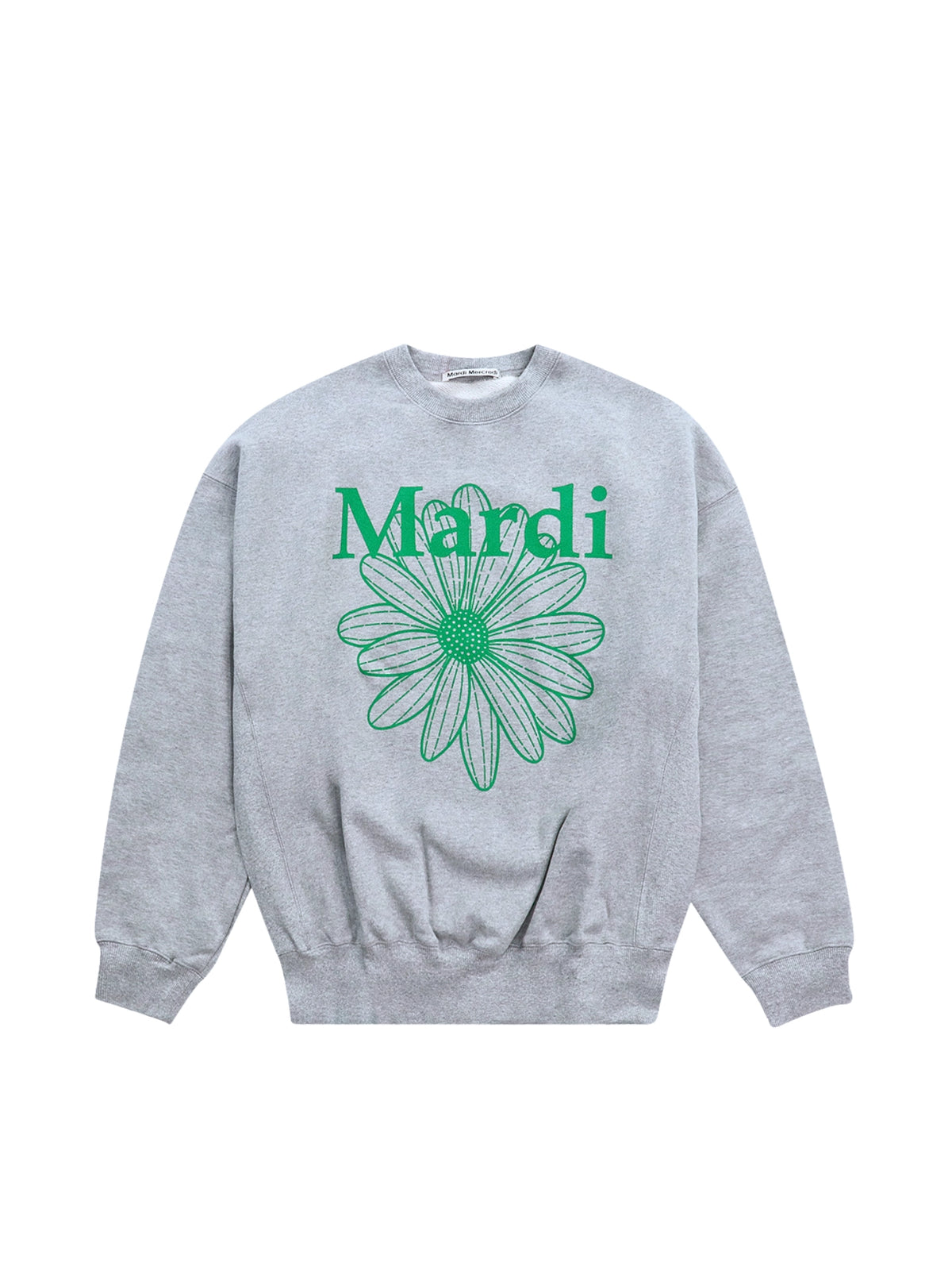 Mardi-Mercredi-Sweatshirt-Flowermardi-Grey-Green