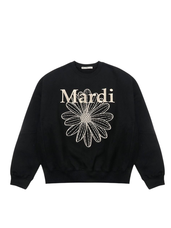 Mardi-Mercredi-Sweatshirt-Flowermardi-Needlework-Black-Beige