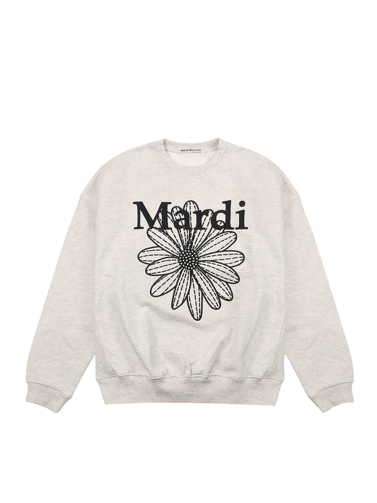 Mardi-Mercredi-Sweatshirt-Flowermardi-Needlework-Oatmeal-Black