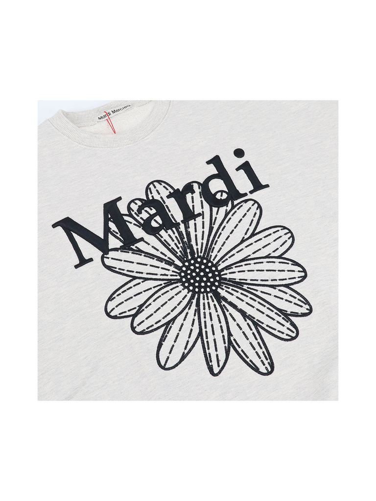 Mardi-Mercredi-Sweatshirt-Flowermardi-Needlework-Oatmeal-Black