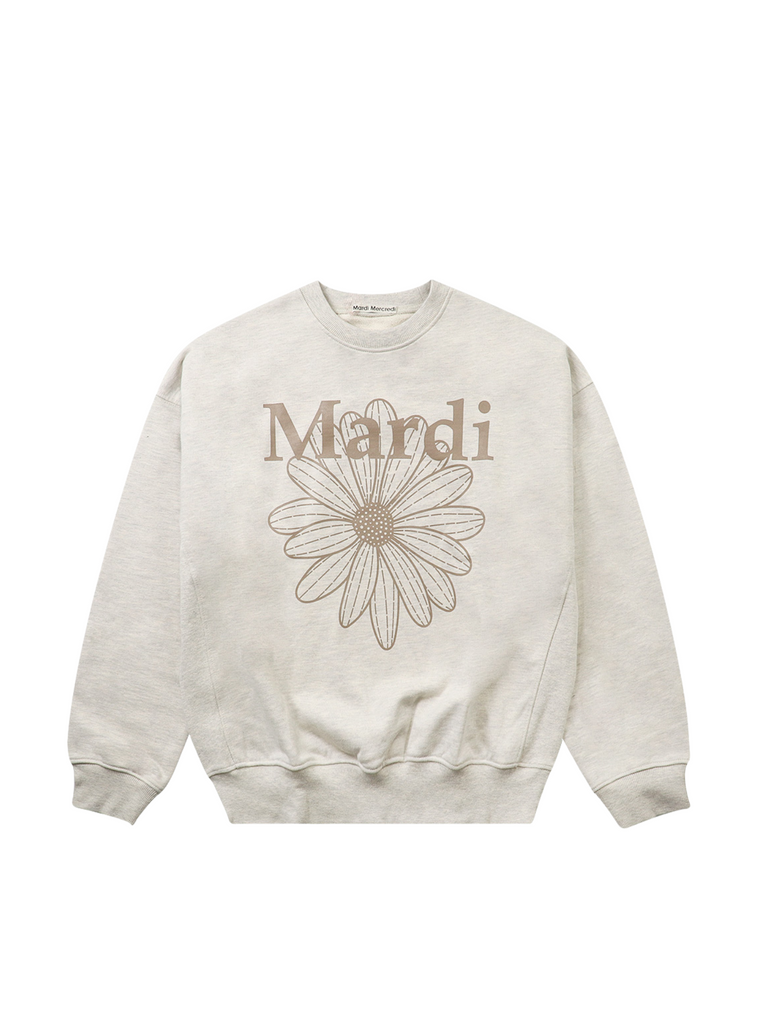 Mardi-Mercredi-Sweatshirt-Flowermardi-Oatmeal-Taupe