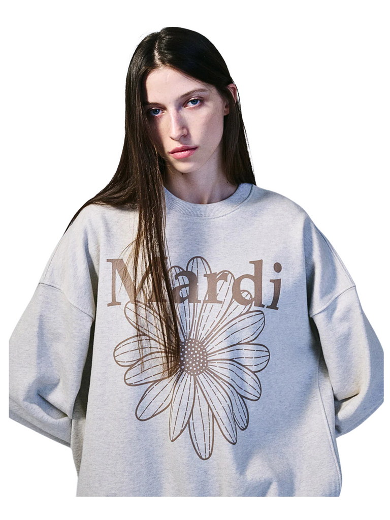 Mardi-Mercredi-Sweatshirt-Flowermardi-Oatmeal-Taupe