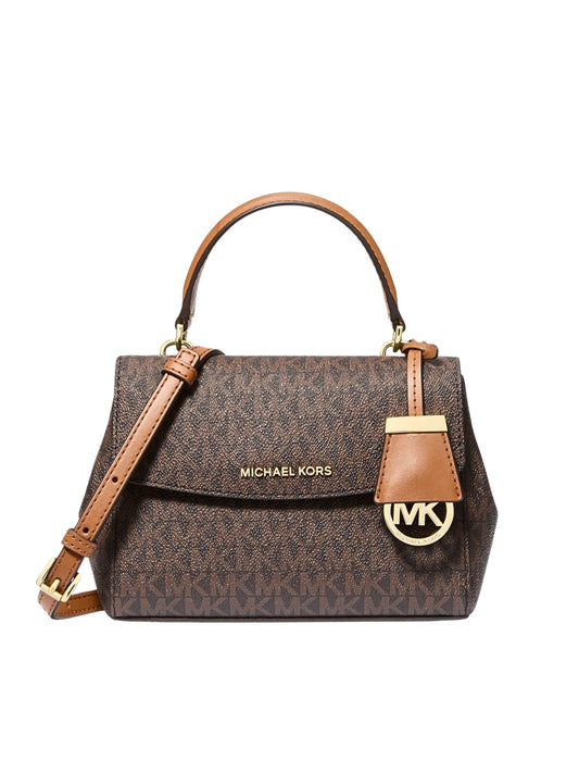 Michael-Kors-Ava-Extra-Small-Signature-Logo-Crossbody-Bag-Brown-Acorn