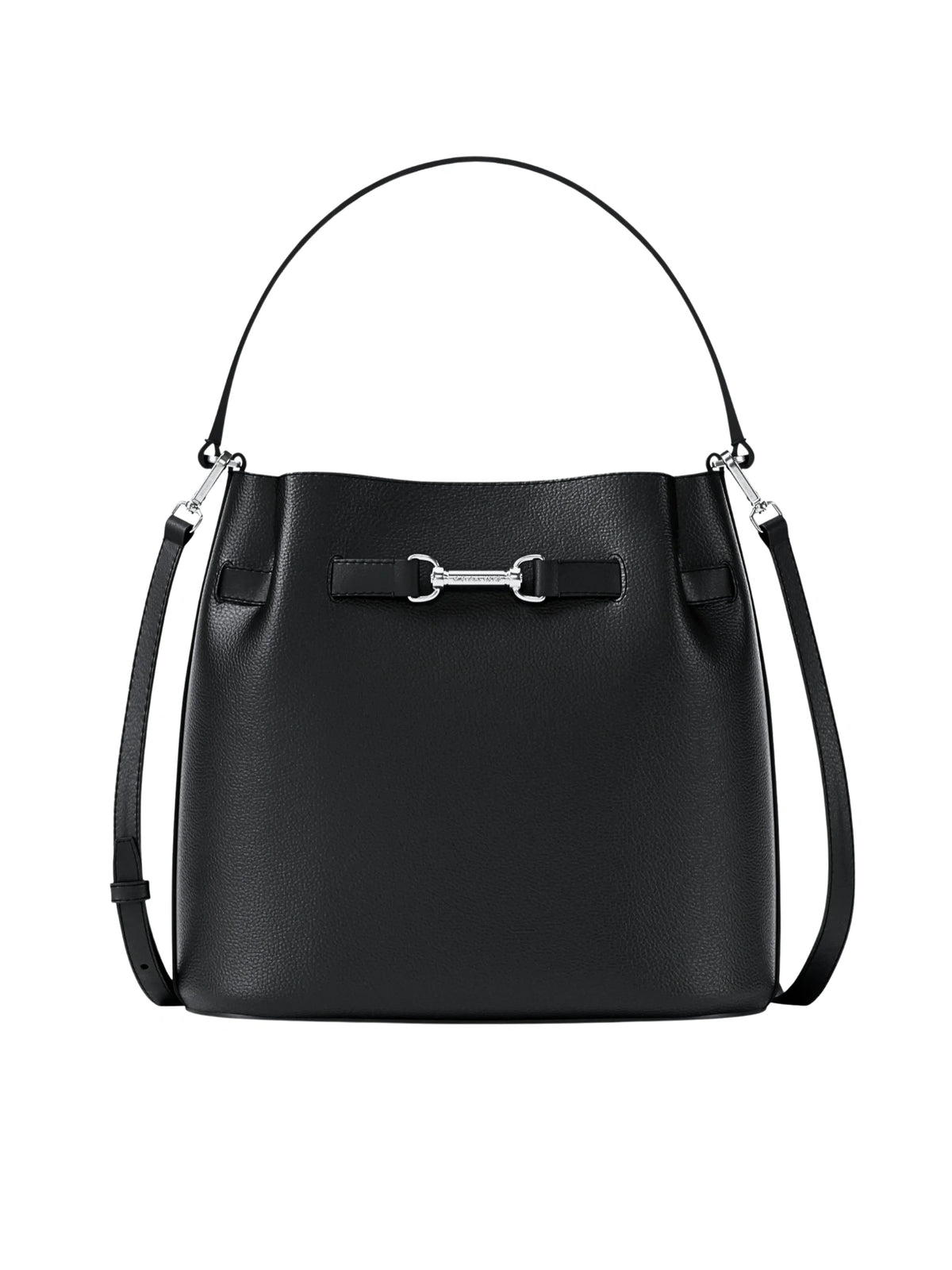 Michael-Kors-Carson-Medium-Pebbled-Leather-Convertible-Bucket-Crossbody-Bag-Black