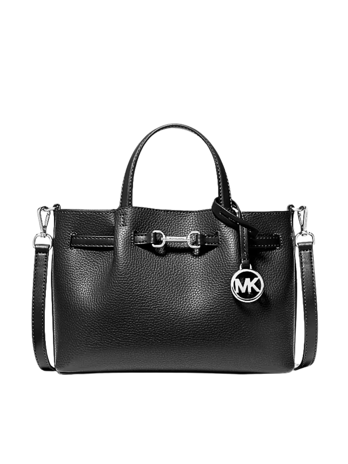Michael-Kors-Carson-Small-Pebbled-Leather-Satchel-Bag-Black