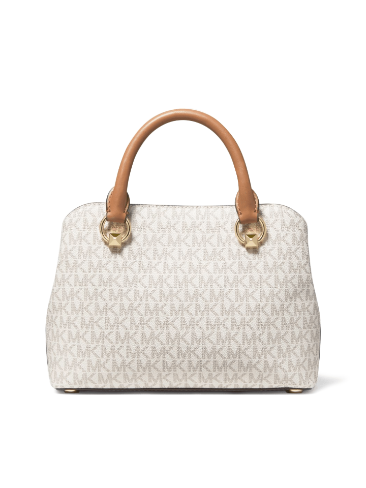 Michael Kors Edith Small Logo Satchel Vanilla