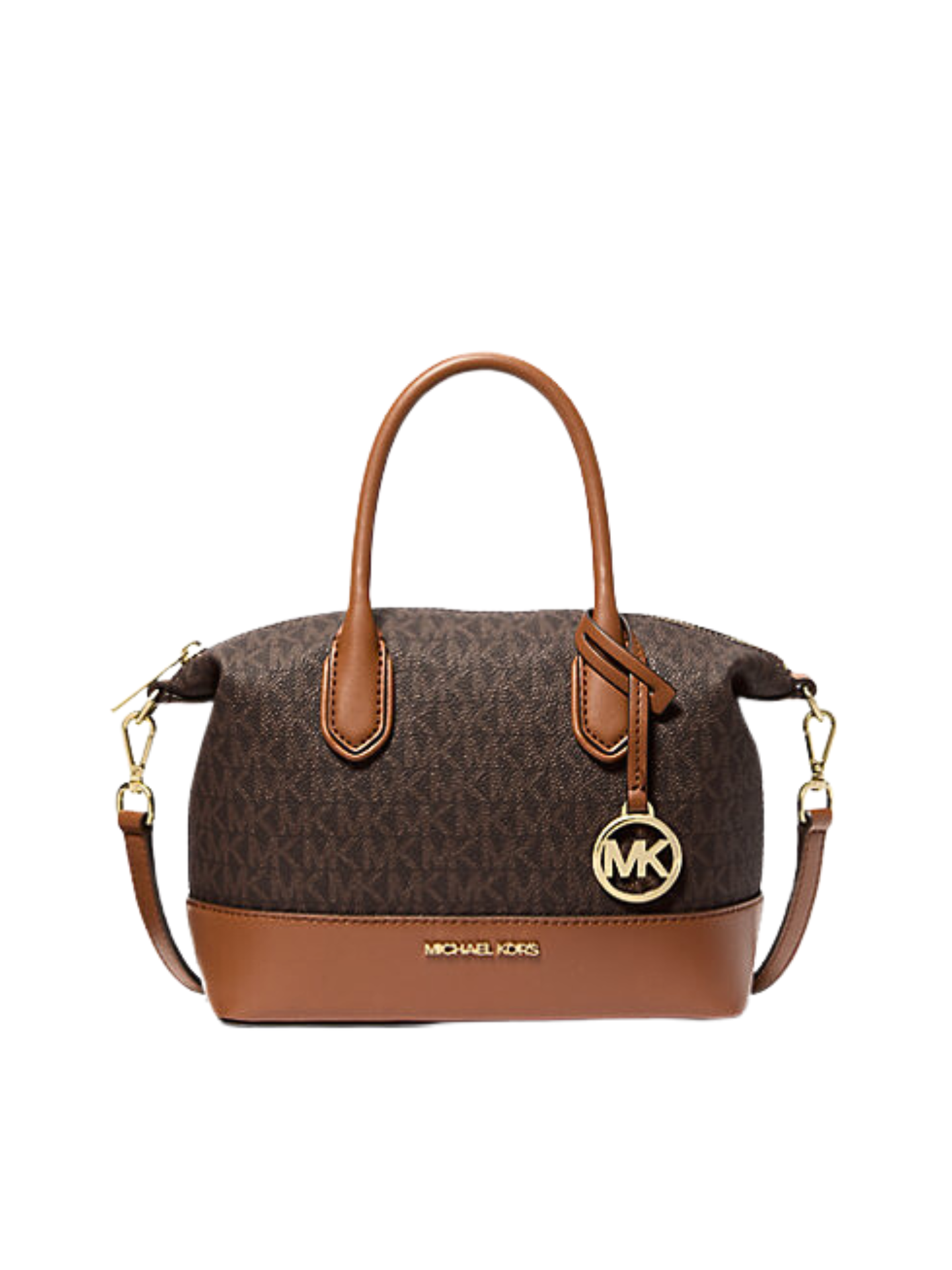 Michael-Kors-Hyde-Small-Logo-Satchel-Brown