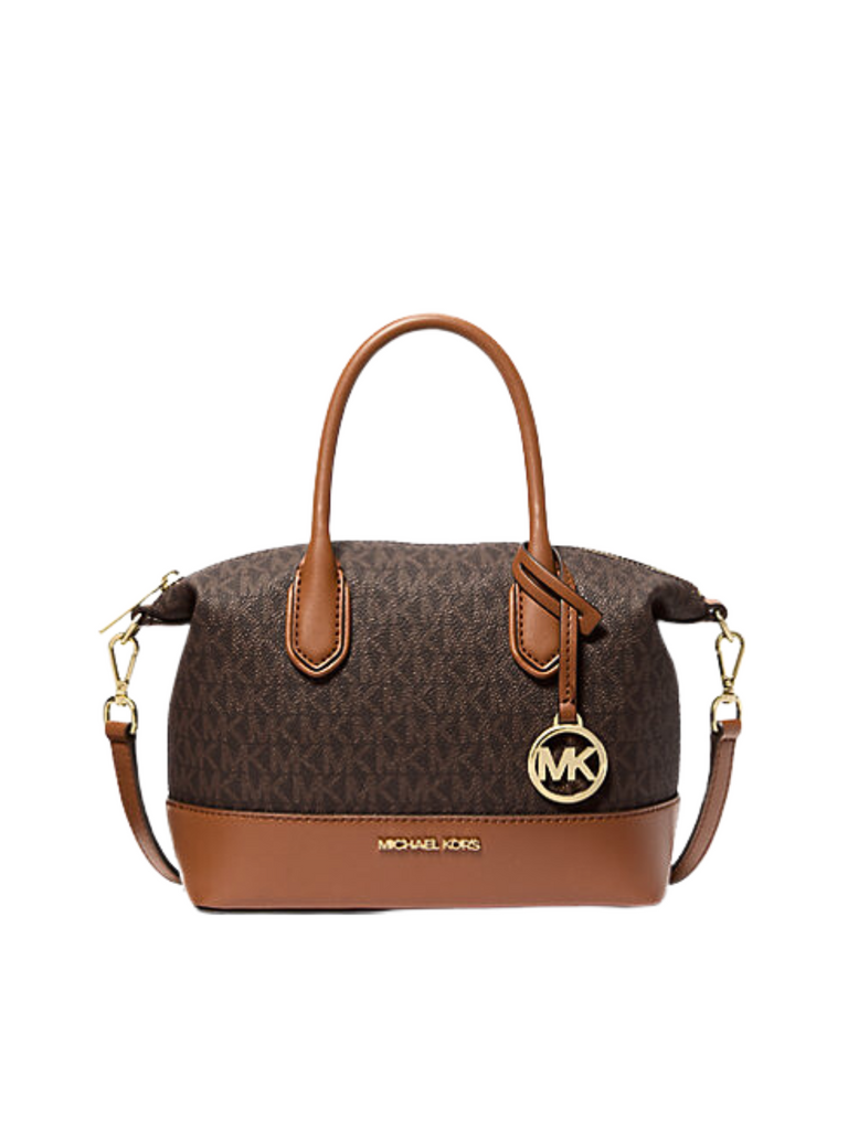 Michael-Kors-Hyde-Small-Logo-Satchel-Brown