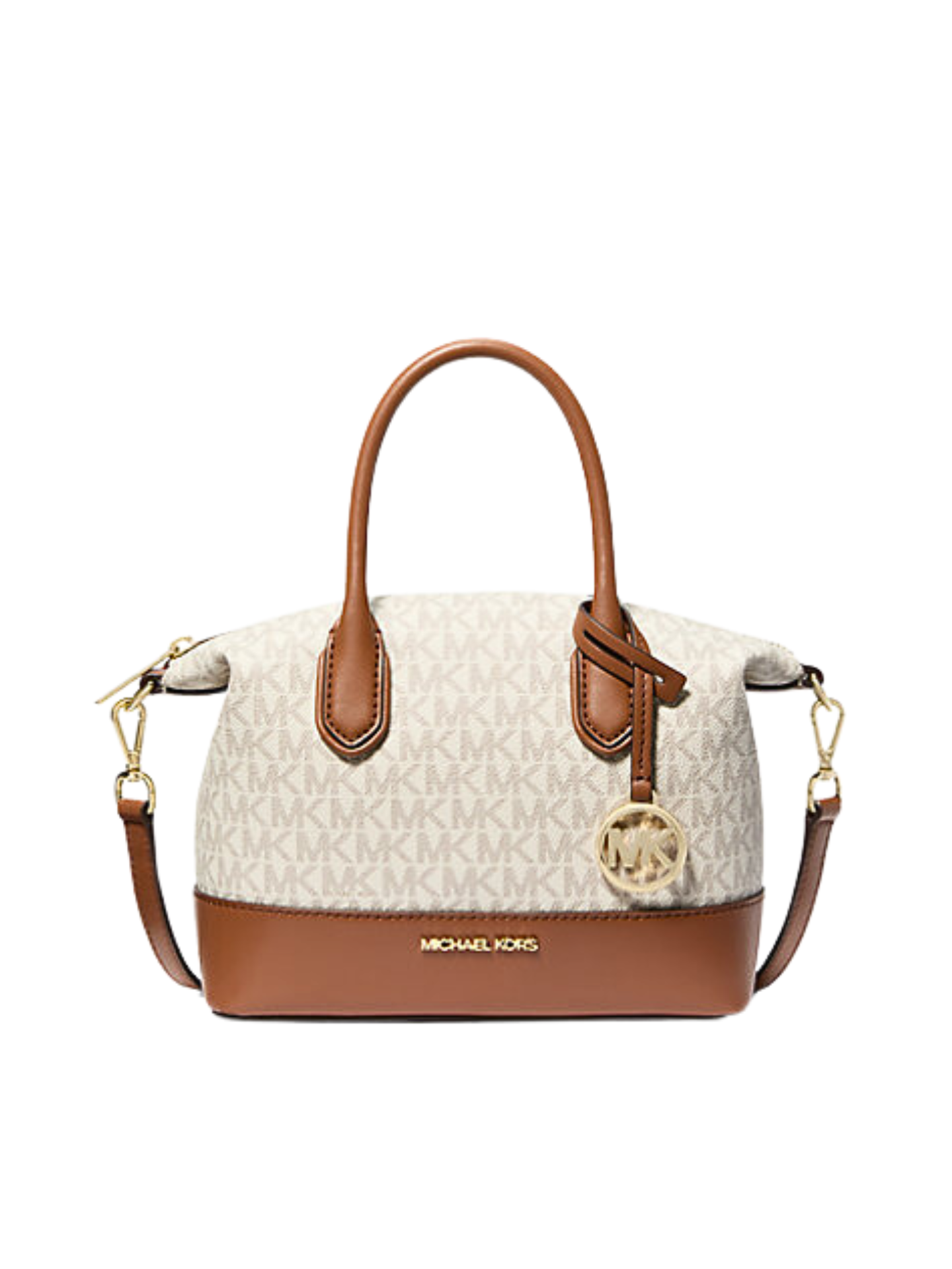 Michael Kors Hyde Small Logo Satchel Vanilla – Balilene