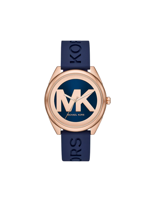 Michael-Kors-Janelle-Three-Hand-Blue-Dial-Blue-Rubber-Strap-Watch