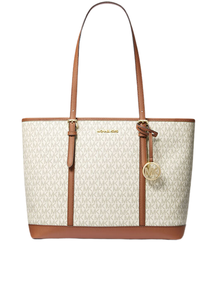 jet set small travel tote bag vanilla Michael Kors Jet Set Travel Large Logo Shoulder Tote Vanilla – Balilene