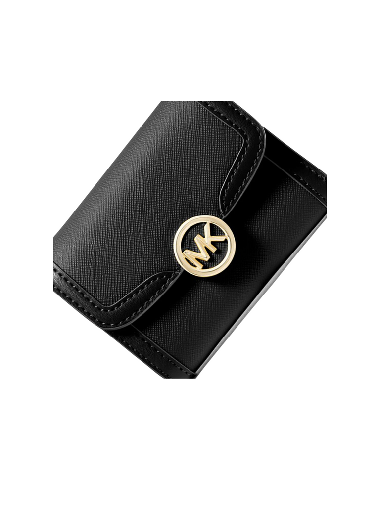 Michael-Kors-Leida-Medium-Wallet-Black