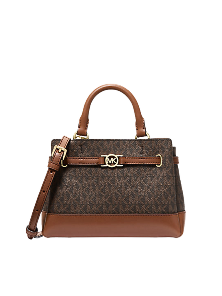 Michael-Kors-Reed-Extra-Small-Signature-Logo-Satchel-Brown