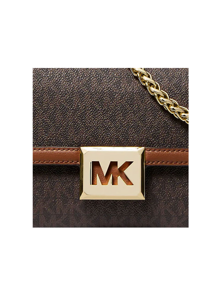 Michael Kors Sonia Medium Logo Convertible Shoulder Bag Brown