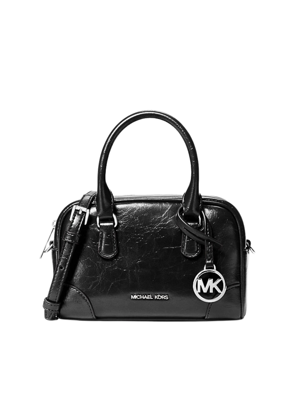 Michael-Kors-Thompson-Extra-Small-Distressed-Convertible-Satchel-Bag-Black