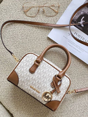 Michael-Kors-Thompson-Extra-Small-Signature-Logo-Convertible-Satchel-Bag-Vanilla-balilene