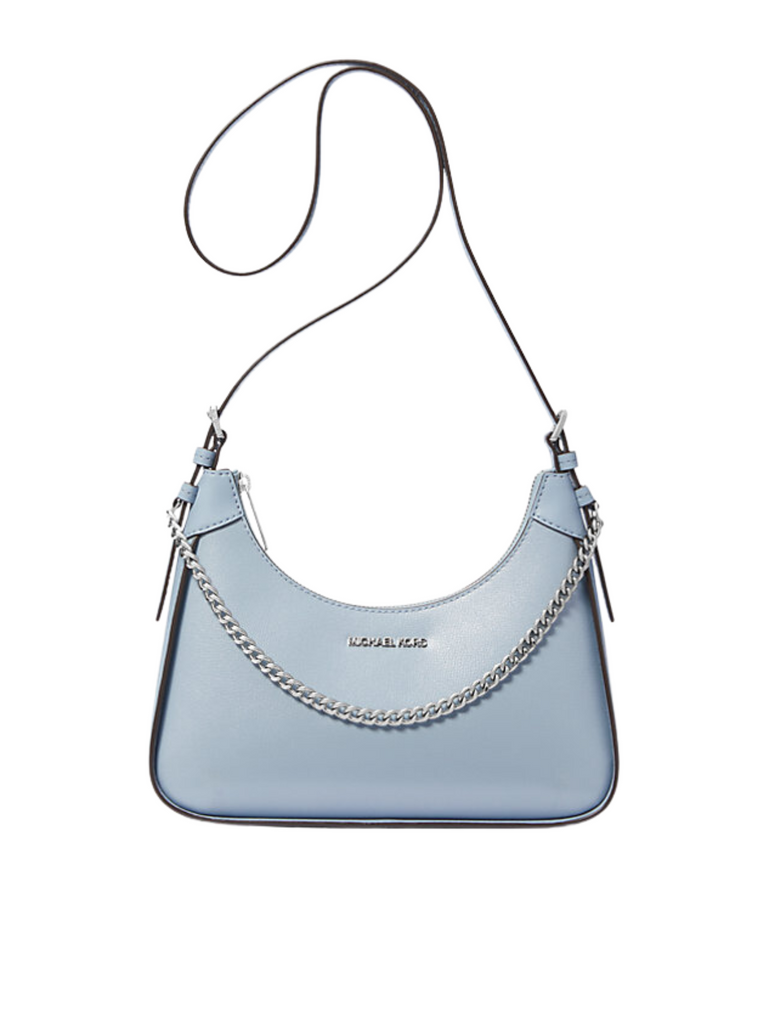 Michael Kors Wilma Small Crossbody Leather With Strap Chain Pale Blue Balilene