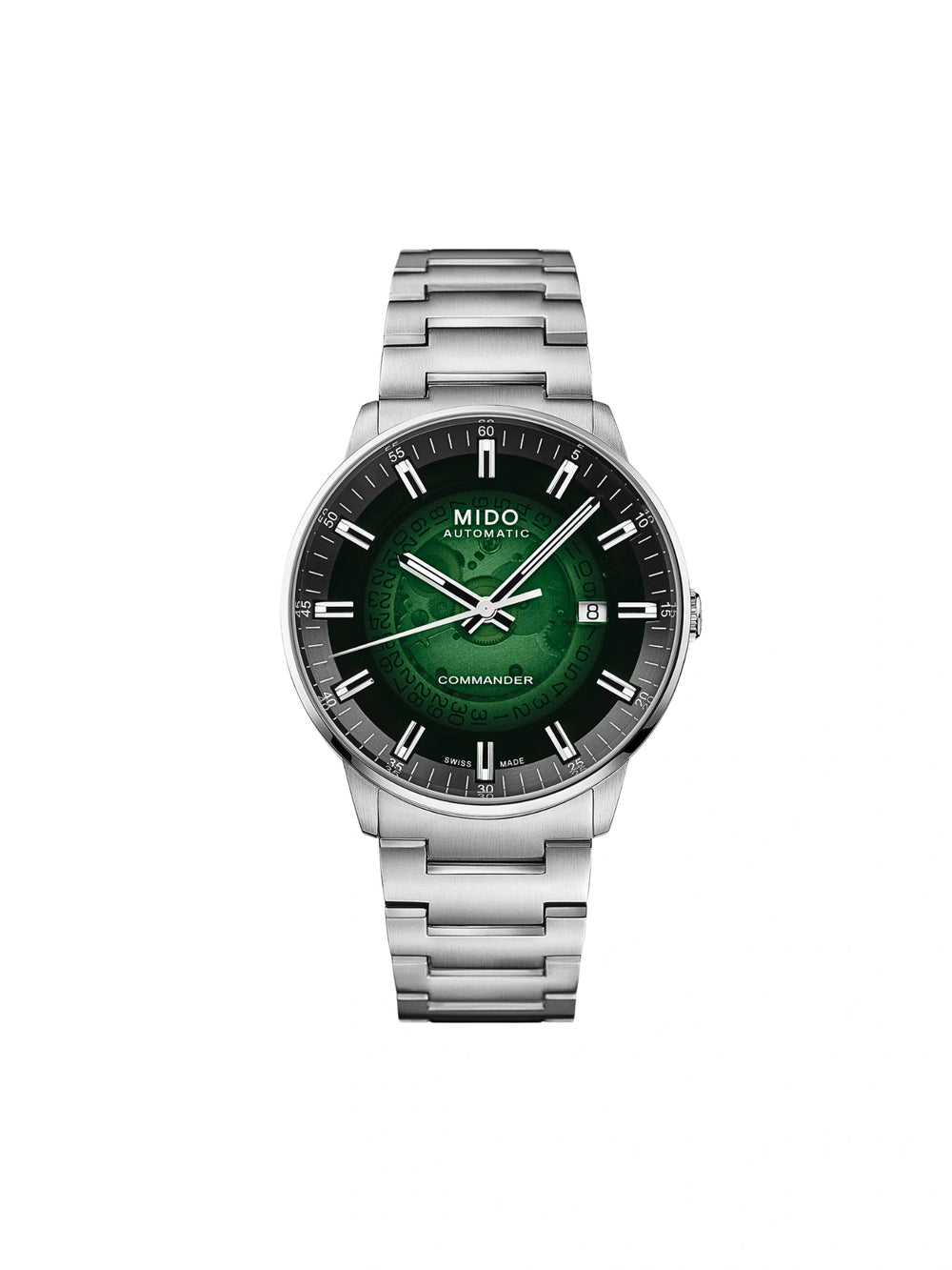 Mido-Commander-Gradient-Green-See-Through-Dial-Men-s-Watch