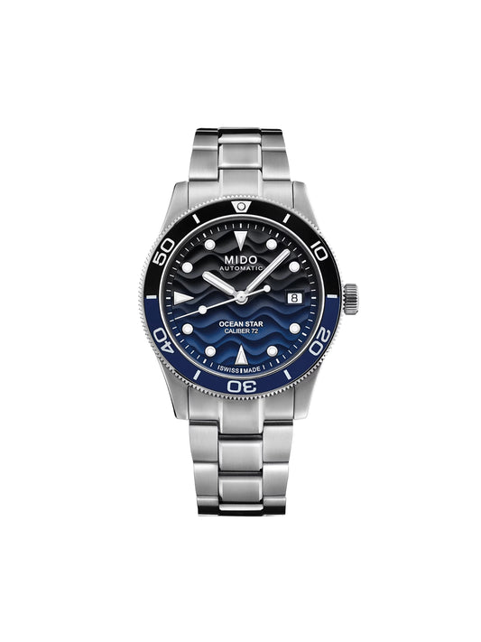 Mido-Ocean-Star-39-Automatic-Batman-Bezel-Watch