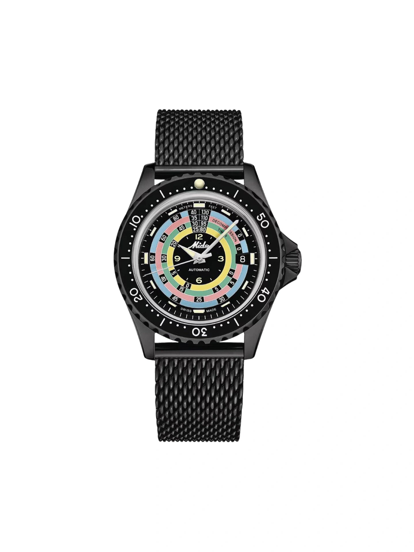 Mido-Ocean-Star-Automatic-Decompression-Timer-1961-Mesh-Strap-Limited-Edition-Extra-Strap-Watch