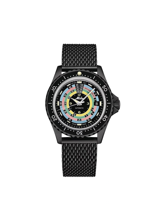 Mido-Ocean-Star-Automatic-Decompression-Timer-1961-Mesh-Strap-Limited-Edition-Extra-Strap-Watch