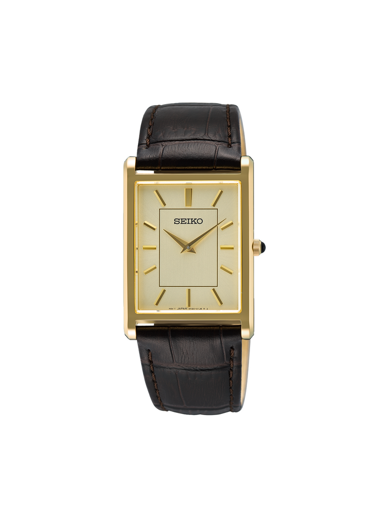 Seiko-SWR106P1-Classic-Men-Quartz-Leather-Strap-Watch-Dark-Brown
