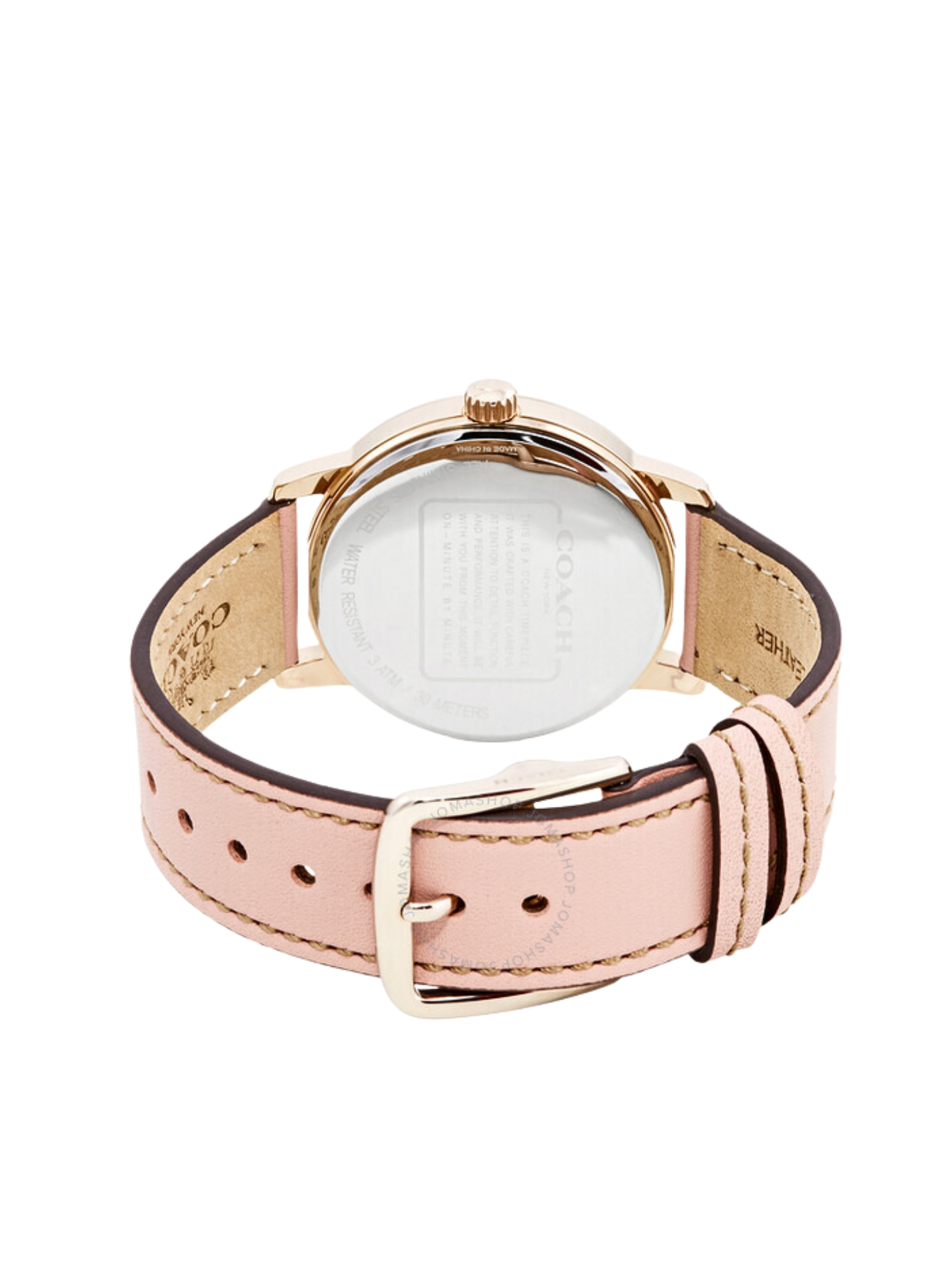 Strap-Belakang-Coach-Grand-Ladies-White-Dial-Pink-Leather-Strap