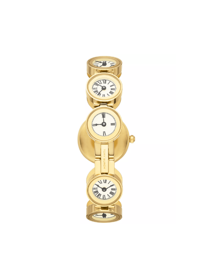 Tory Burch Clock Gold-Tone Stainless Steel Watch