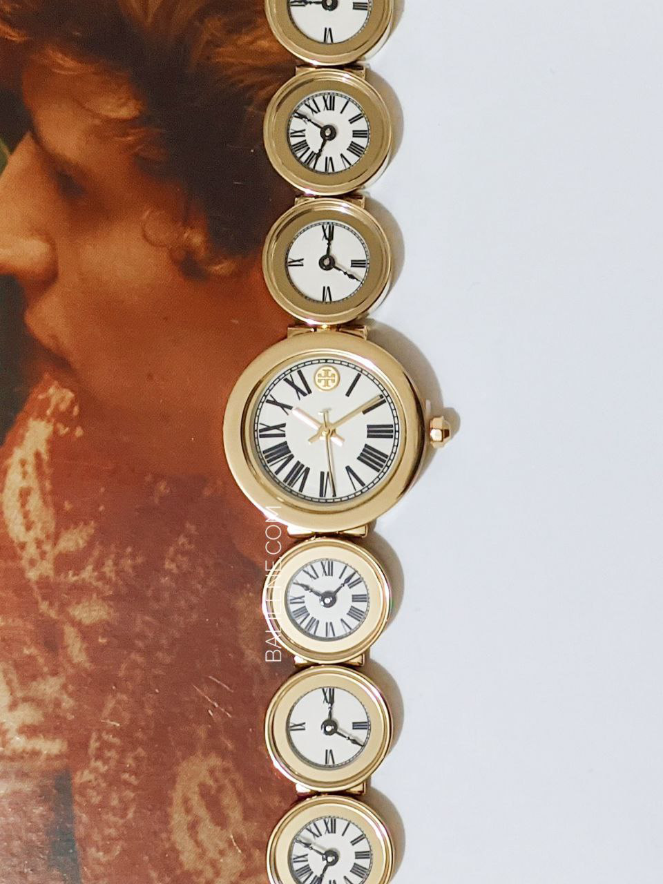 Tory Burch Clock Gold-Tone Stainless Steel Watch