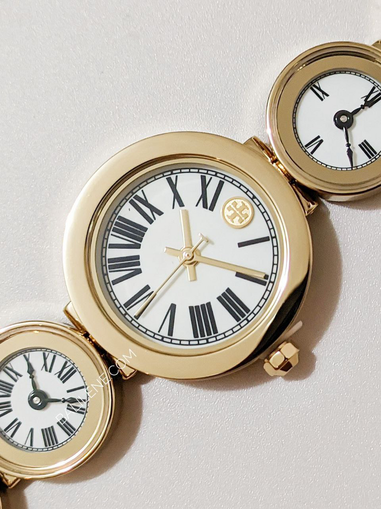 Tory Burch Clock Gold-Tone Stainless Steel Watch – Balilene
