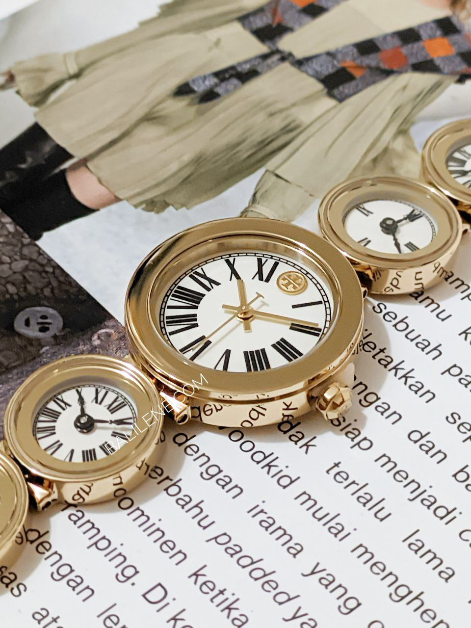 Tory Burch Clock Gold-Tone Stainless Steel Watch