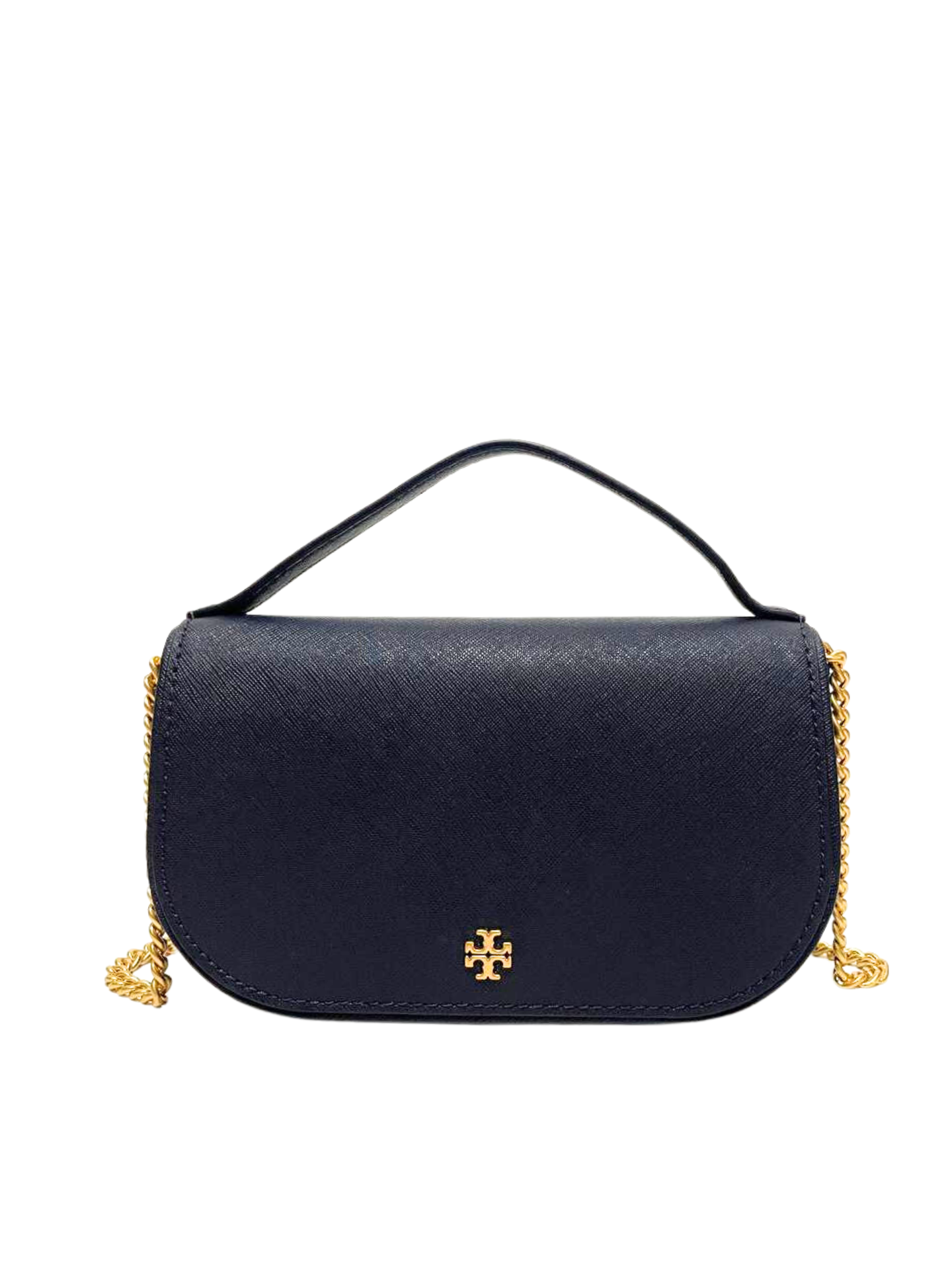 Tory Burch Emerson Top Handle Crossbody Bag Tory Navy – Balilene