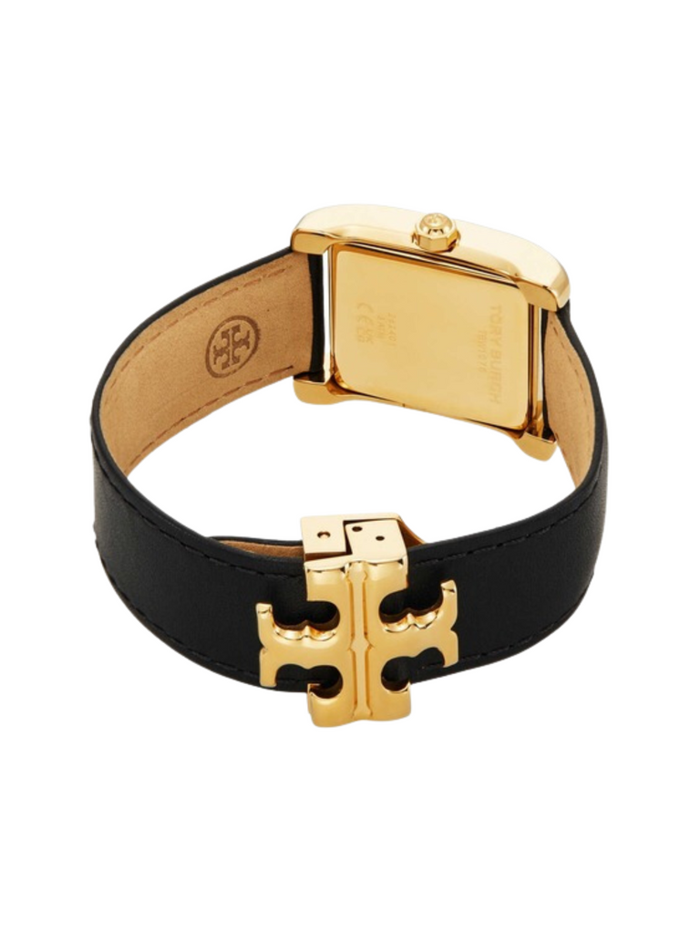 Tory-Burch-Gold-Eleanor-Watch-Black-LeatherStrap-Ladies-Watch