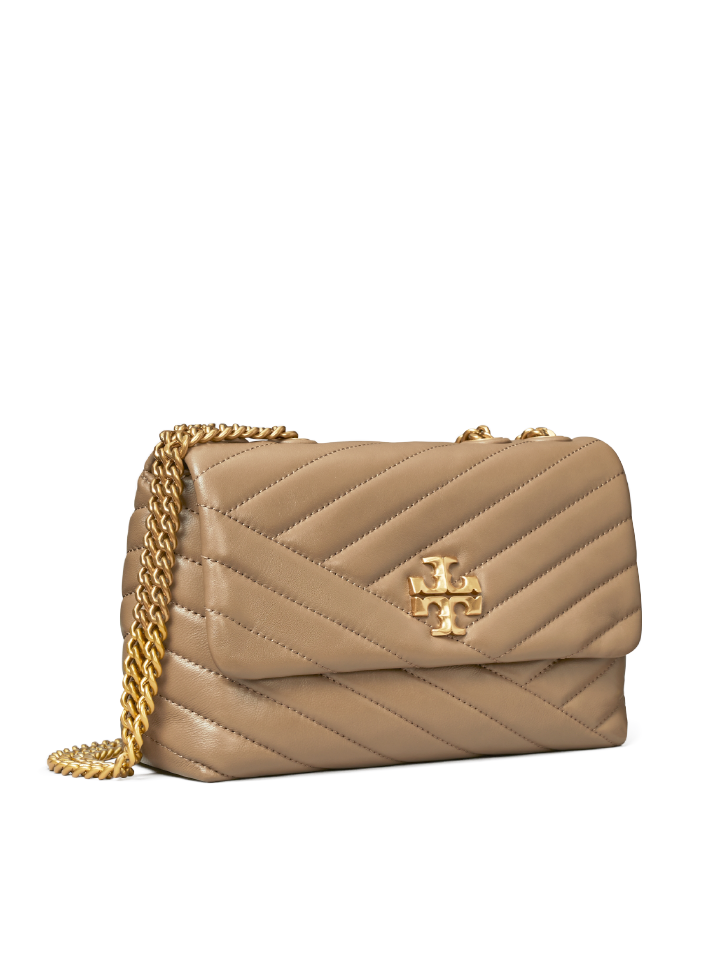 Tory Burch Kira Chevron Small Convertible Shoulder Bag Sandpiper