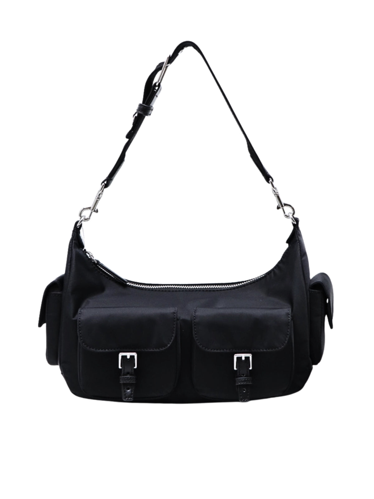 Tory-Burch-Nylon-Convertible-Shoulder-Bag-Black