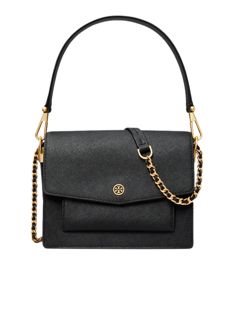 Tory-Burch-Robinson-Black-Saffiano-Leather-With-Gold-Hardware-Black