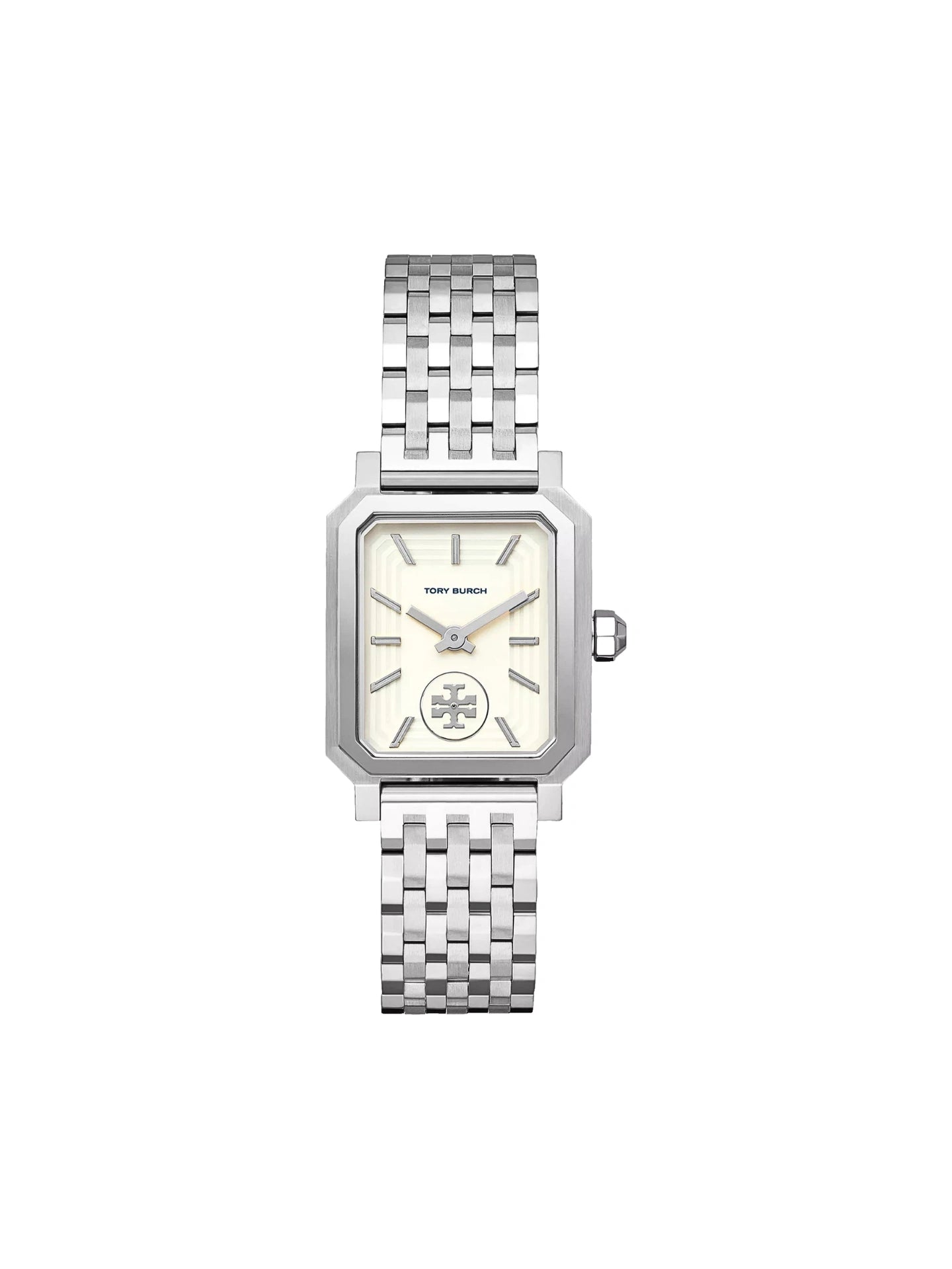 Tory Burch Robinson Silver Tone White Dial Ladies Watch