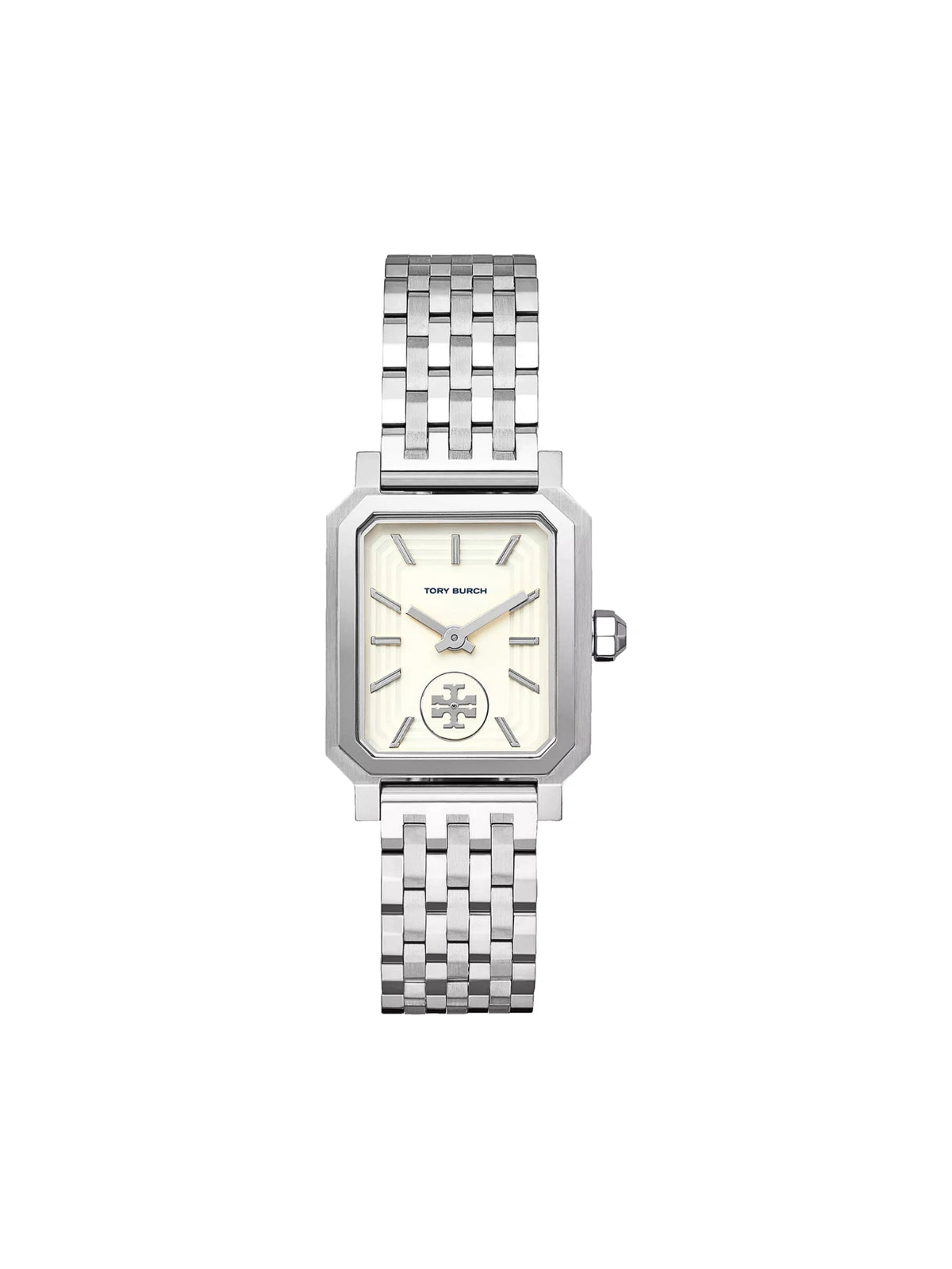 Tory Burch Robinson Silver Tone White Dial Ladies Watch