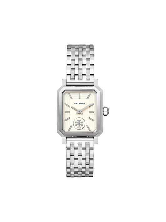 Tory Burch Robinson Silver Tone White Dial Ladies Watch