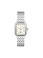 Tory Burch Robinson Silver Tone White Dial Ladies Watch