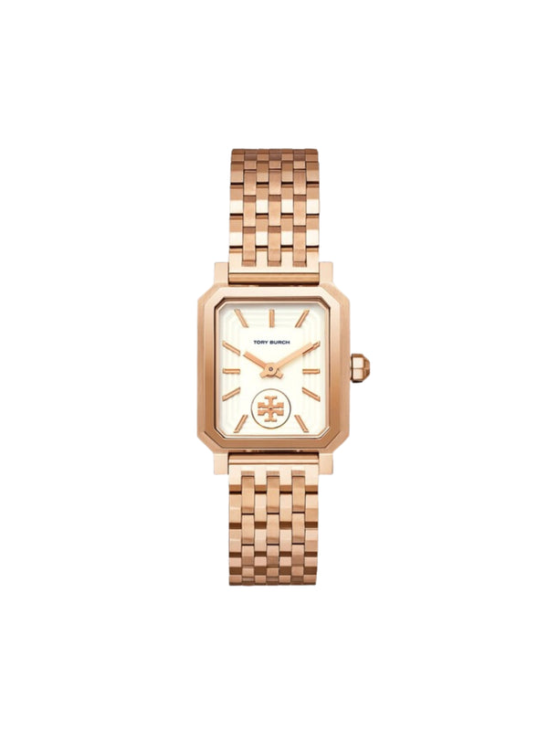 Tory-Burch-Robinson-Womens-Rose-Gold-Watch-White-Rectangle-Dial