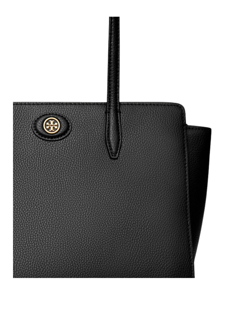 Tory-Burch-Small-Robinson-Pebbled-Tote-Black