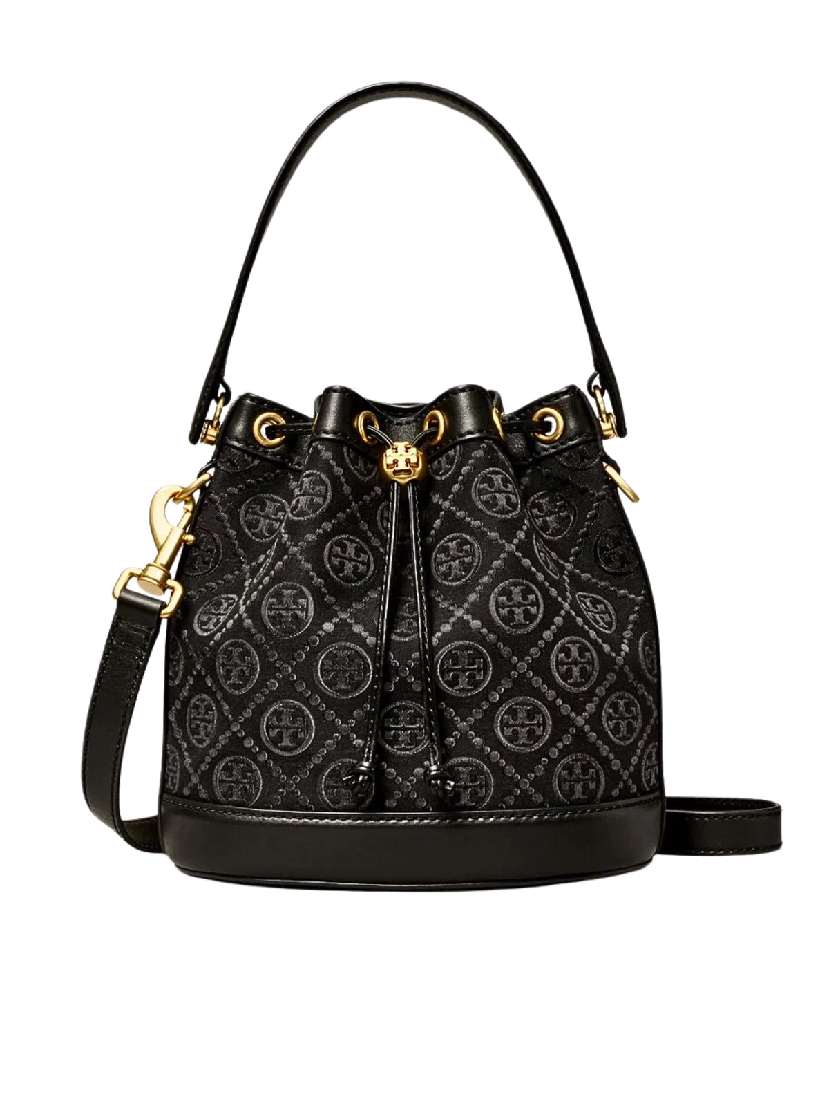 Tory-Burch-T-Monogram-Bucket-Bag-Black